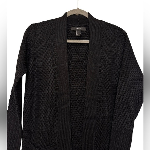 Forever 21 Open Front Tunic Length Cardigan - Picture 8 of 9